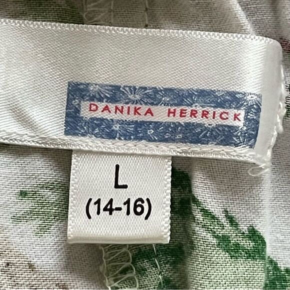 Danika Herrick Pajama Bottoms Size Large Dog Print Ruffle Hem Drawstring Waist - Picture 4 of 4